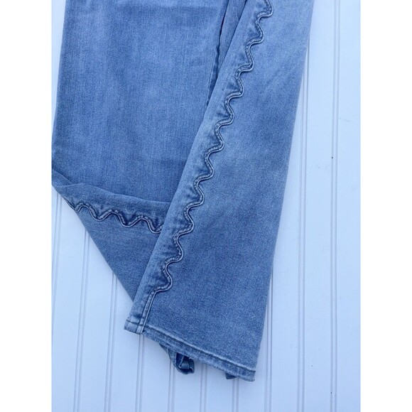 Sam Edelman Blue Jeans Size 31 Cody High Rise Wide Leg Side Detail - Picture 3 of 8